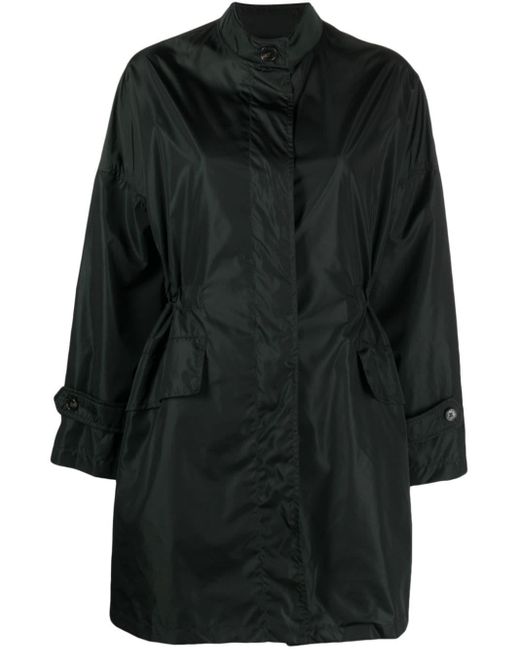 Mackintosh Black Tied-waist High-neck Parka Coat