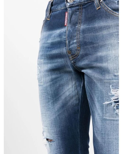DSquared² Blue Jeans Cotton Elastane Coolguy for men