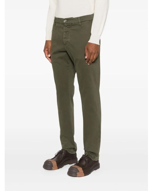 Jacob Cohen Green Button-Fastening Trousers for men