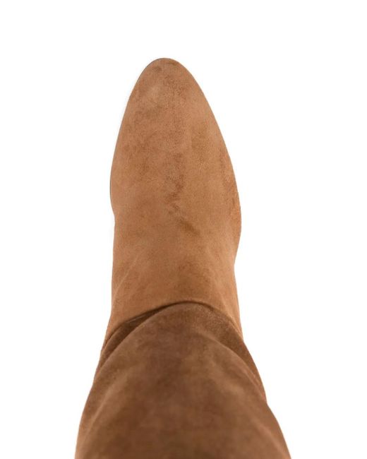 Chloé Brown Stiefeletten aus Wildleder 90mm