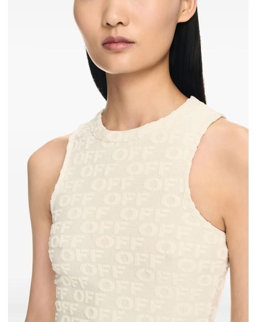 Off-White c/o Virgil Abloh White Off Terry Rowing Dress