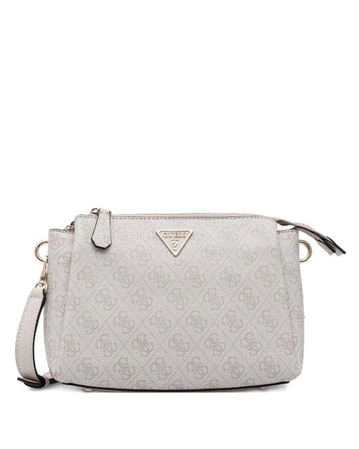 Guess モノグラム ショルダーバッグ Gray