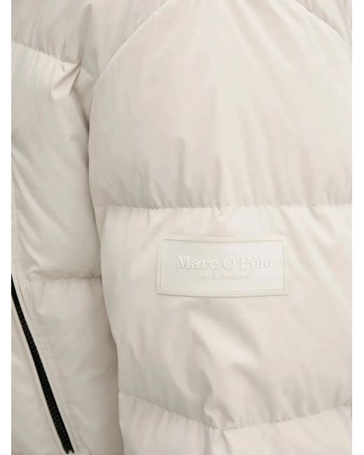 Marc O' Polo White Hooded Zip Jacket for men