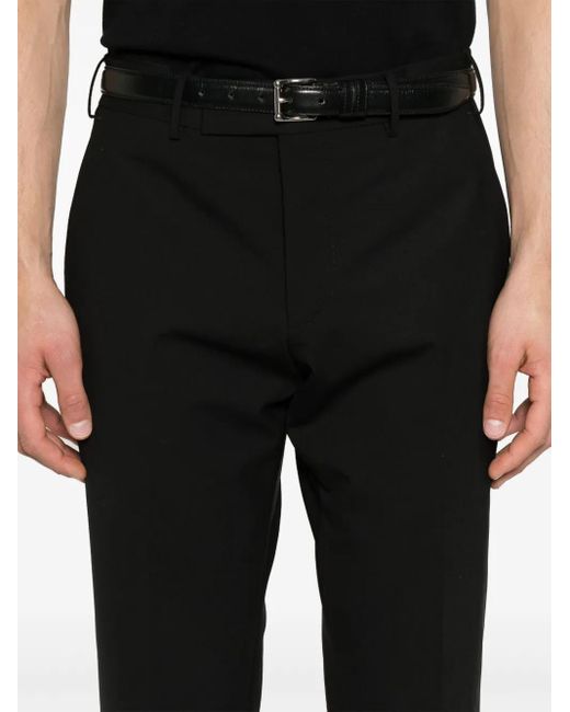 PT Torino Black Tapered Trousers for men