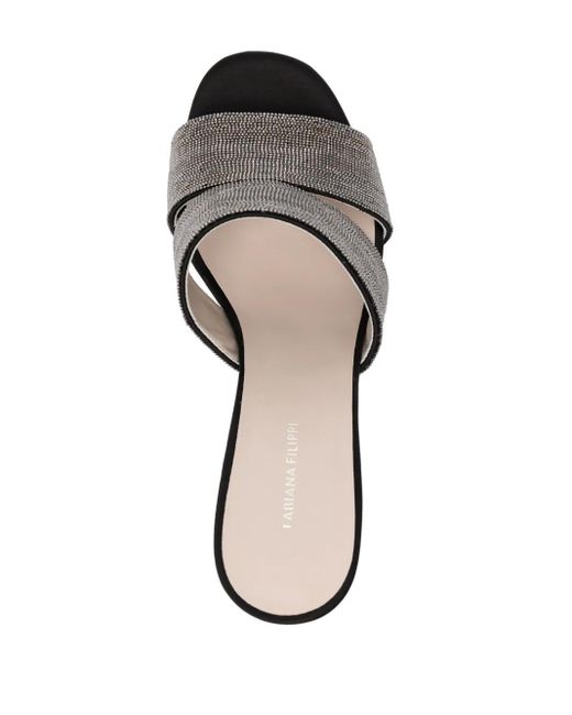 Fabiana Filippi White Bead-Embellished Sandals