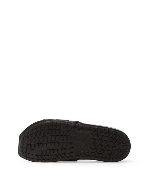 Nike Black Nola Logo-Embossed Slides