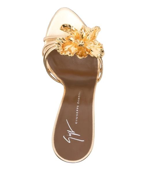 Giuseppe Zanotti Natural Orchid Mules 110mm