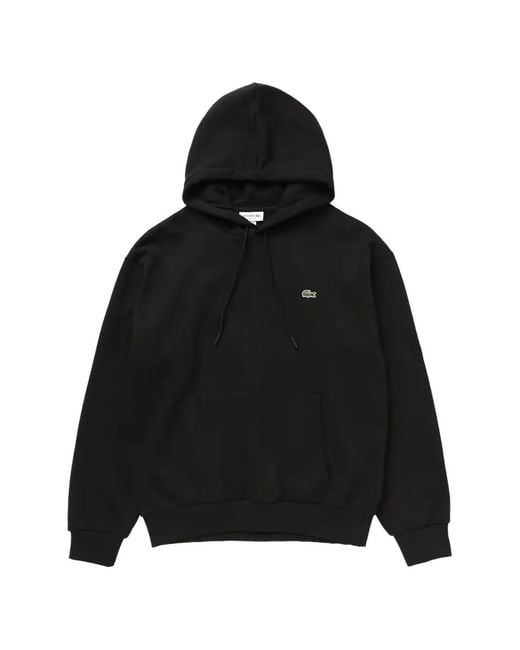 Lacoste Black Fleece Hoodie for men
