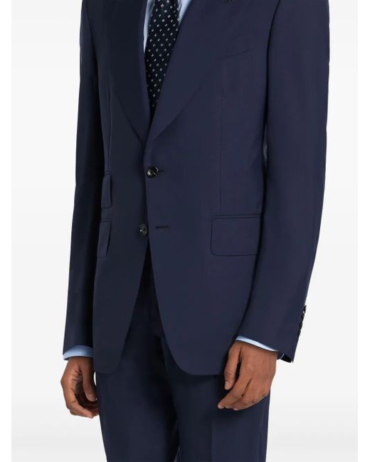 Tom Ford シングルスーツ Blue