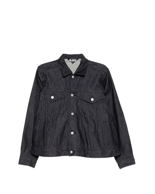 COMME DES GARÇON BLACK Black Loose-Fit Denim Jacket