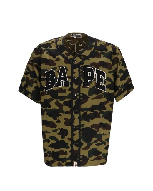 A Bathing Ape Green 1St Camo Shirt for men
