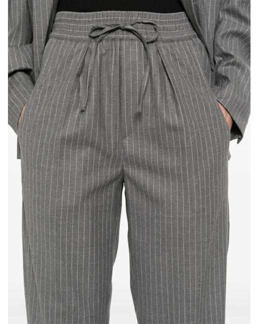 Isabel Marant Gray Charcoal Pinstripe Liska Trousers