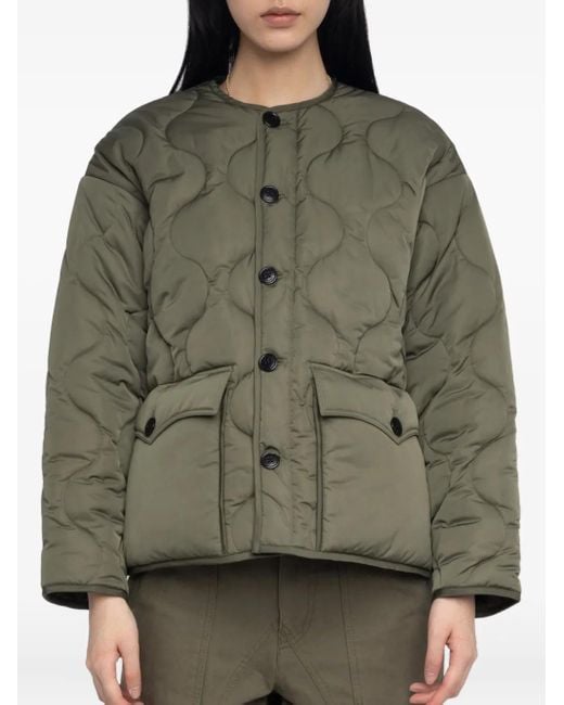 Giacca Bunji Trapuntata Con Tasche Applicate di Zadig & Voltaire in Green