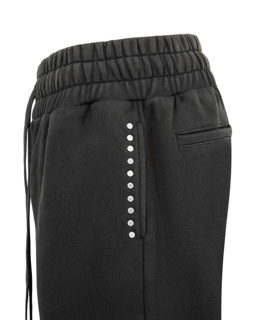 Who Decides War Black Flame Glass Track Pants for men