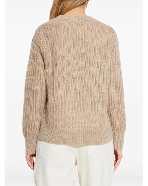 AllSaints Natural Cable-Knit Long-Sleeve Sweater