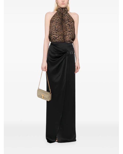 Tom Ford Brown Leopard-Print Tank Top