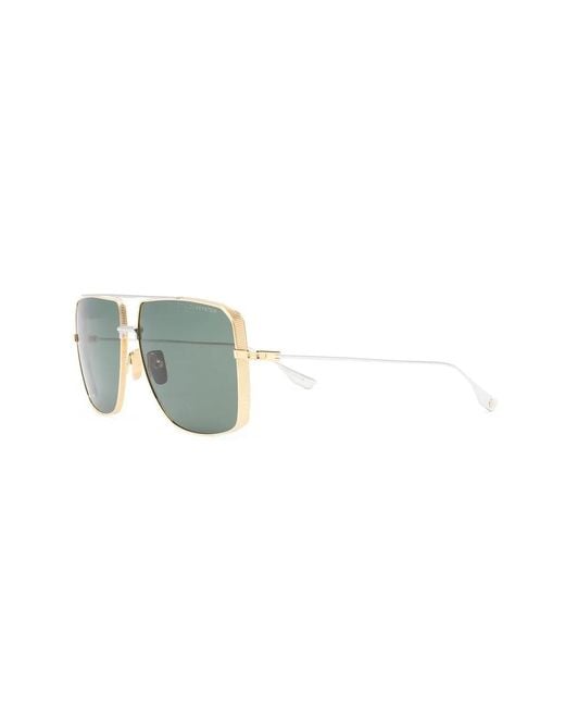 Dita Eyewear Green Dubsystem Square-Frame Sunglasses