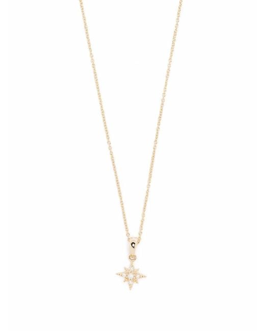 Mizuki White 14Kt Diamond Small Star Pendant
