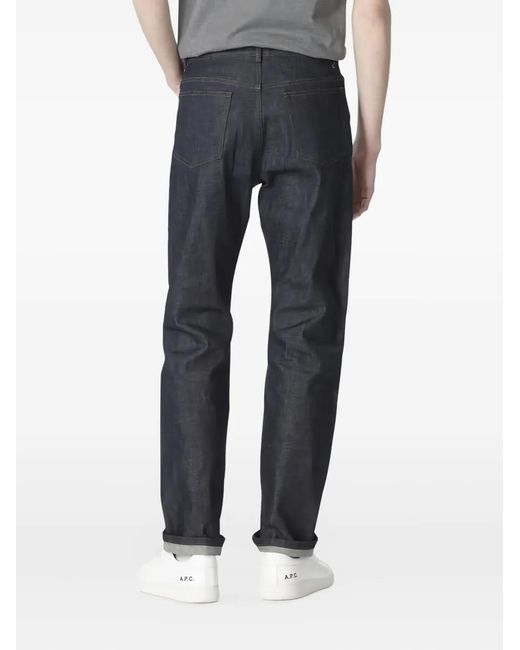 A.P.C. Blue Five-Pocket Denim for men