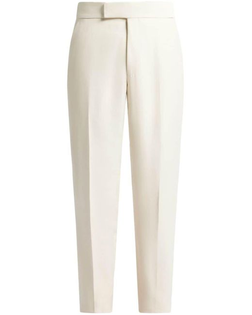 Pantalones de vestir rectos Tom Ford de hombre de color White