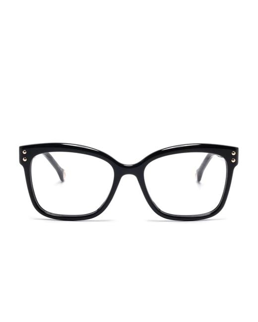 Carolina Herrera Brown Square-Frame Glasses