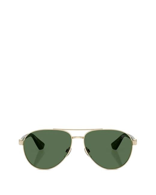 Burberry Green Pilot-Frame Sunglasses for men
