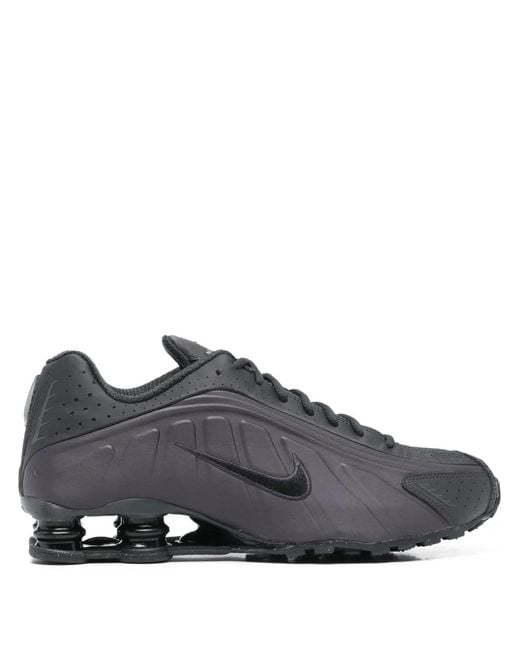Nike Gray Shox Logo Detail Trainers