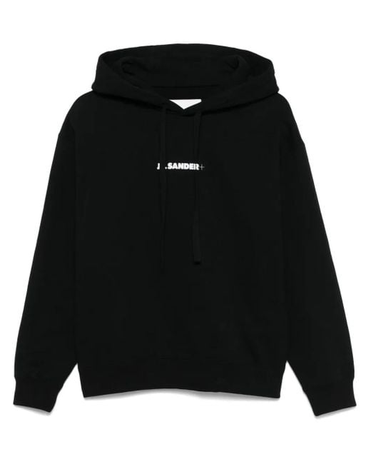 メンズ Jil Sander ロゴ パーカー Black