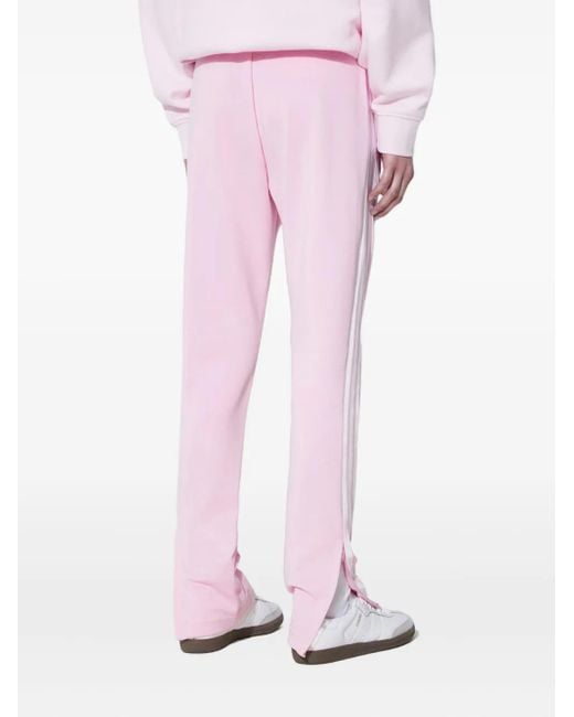 Adidas Pink Adicolor Classic Sst Three-Stripe Track Pants