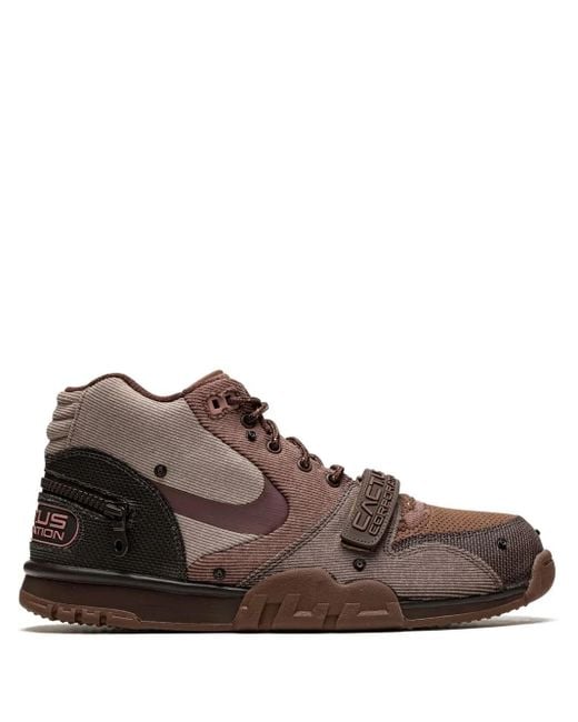 Nike Brown X Travis Scott Air Trainer 1 Sp "Coriander" Sneakers