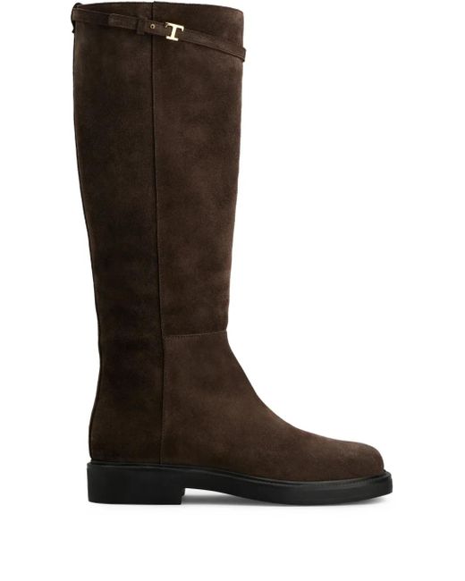Bottes En Daim Tod's en coloris Brown