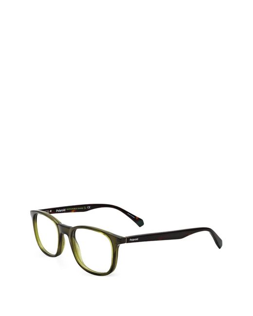 Polaroid Green Round-Frame Glasses for men