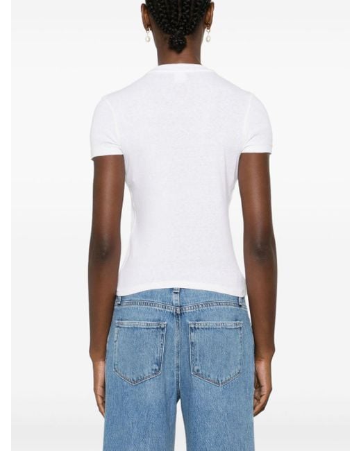 Re/done White Linus T-Shirt