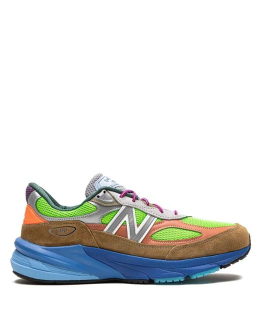 New Balance Green X Action Bronson 990 V6 "Baklava" Sneakers