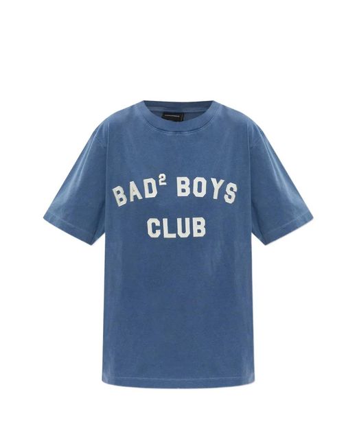 DSquared² Blue Printed T-Shirt