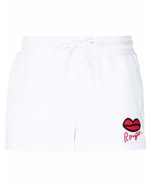 Sonia Rykiel White Rouge Drawstring Track Pants