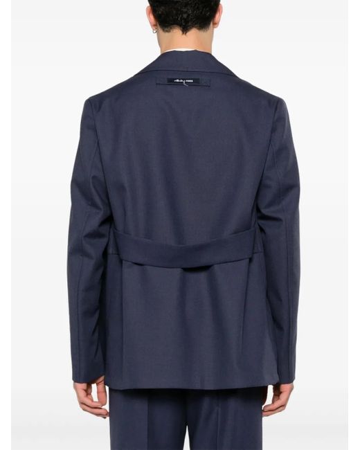 Fendi Blazer Met Enkele Rij Knopen in het Blue voor heren