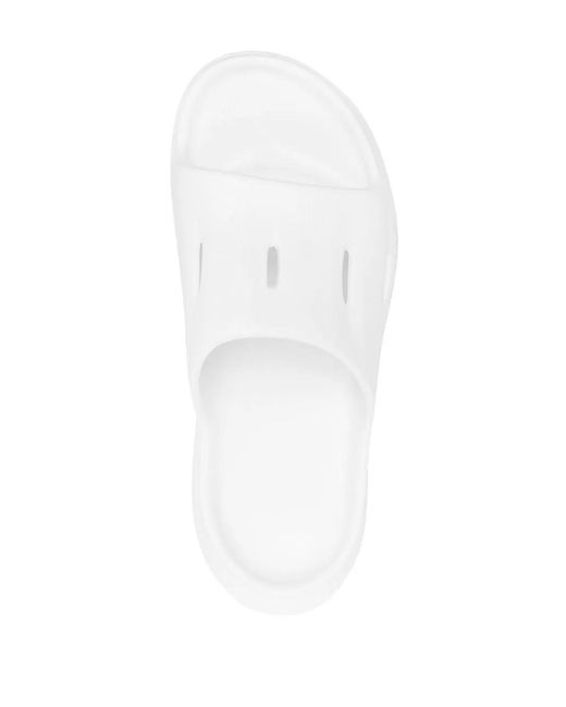 Hoka One One White Ora Recovery Slides