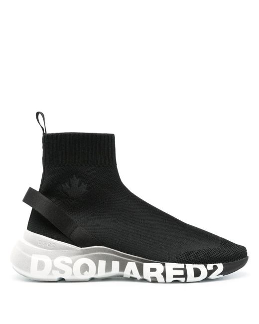 DSquared² Black Fly Mesh Sneakers for men