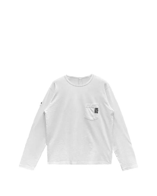 Chrome Hearts White Logo-Embroidered Long-Sleeve T-Shirt for men