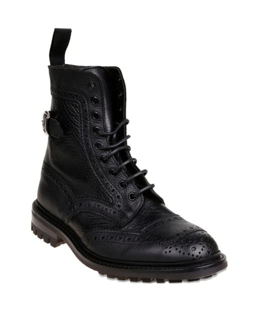 Tricker's Black Sheene Boots for men
