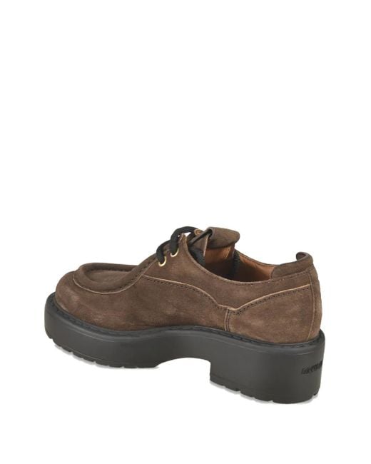 Miu Miu Brown 55Mm Sienna Platform Derby Shoes