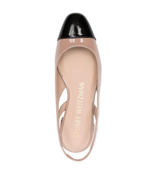 Stuart Weitzman Pink Sleek Ballerina Shoes