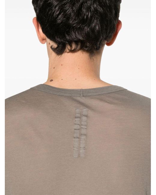 Rick Owens Level Katoenen Semi-doorzichtig T-shirt in het Gray voor heren
