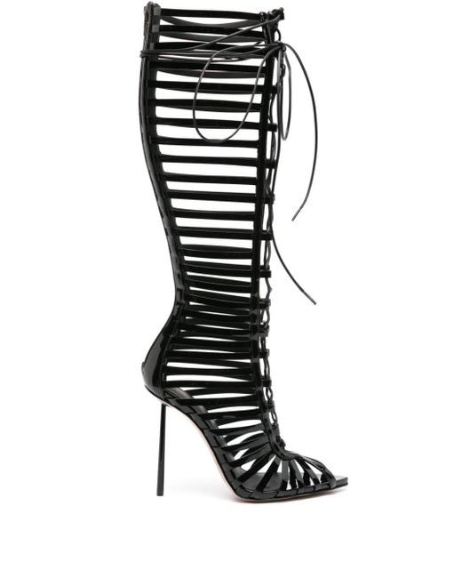 Le Silla Black Cage 120mm Knee-high Boot