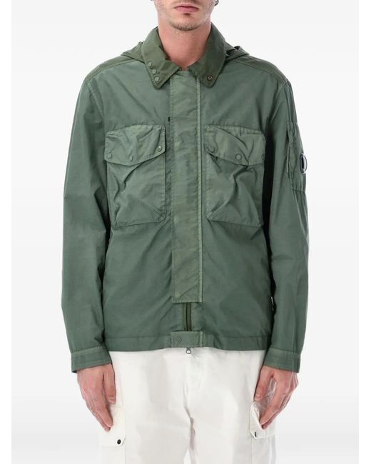 C P Company Green Hooded Jacket for men