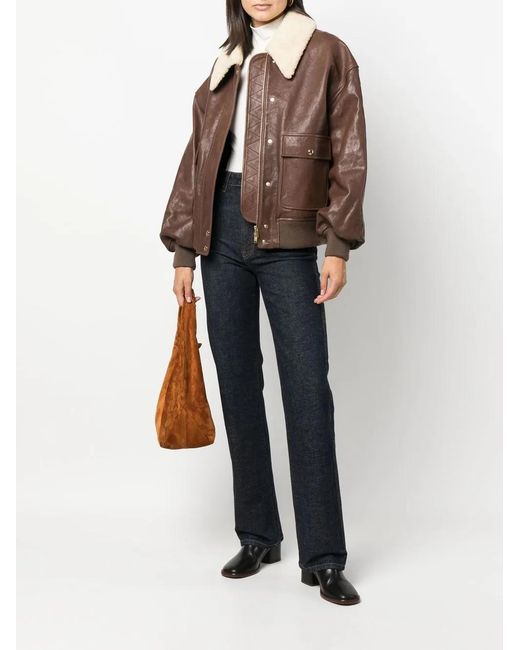 Khaite Brown The Shellar Lambskin Jacket