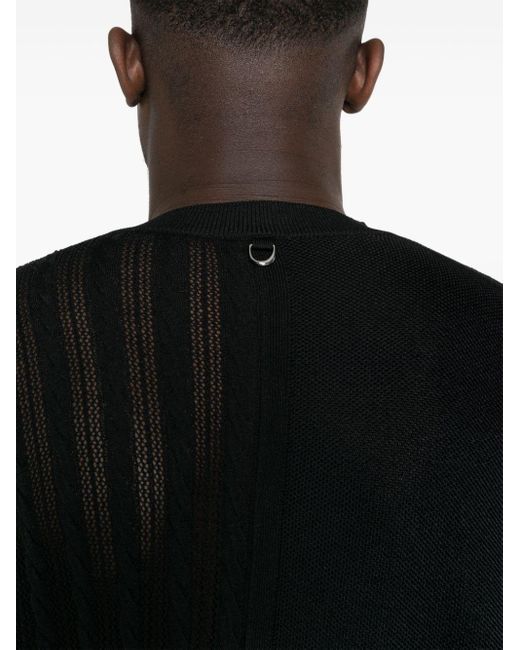 Jacquemus Black Le Haut Juego Knitted T-shirt for men
