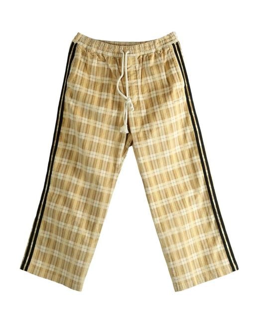 Pantalones A Cuadros Adidas de color Natural