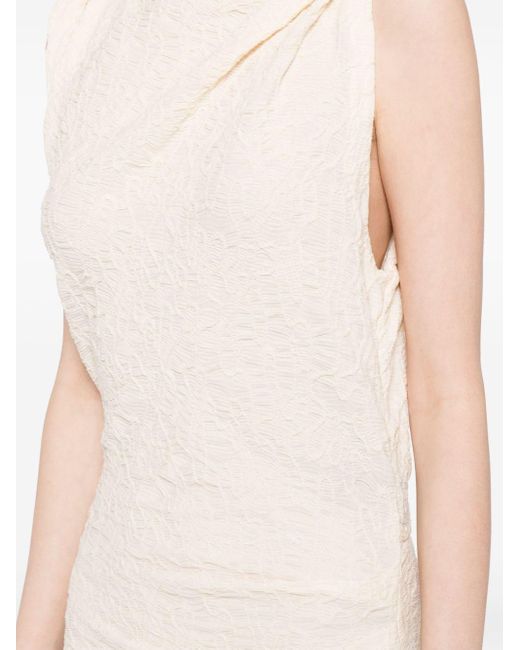 Isabel Marant White Franzy Textured Midi Dress